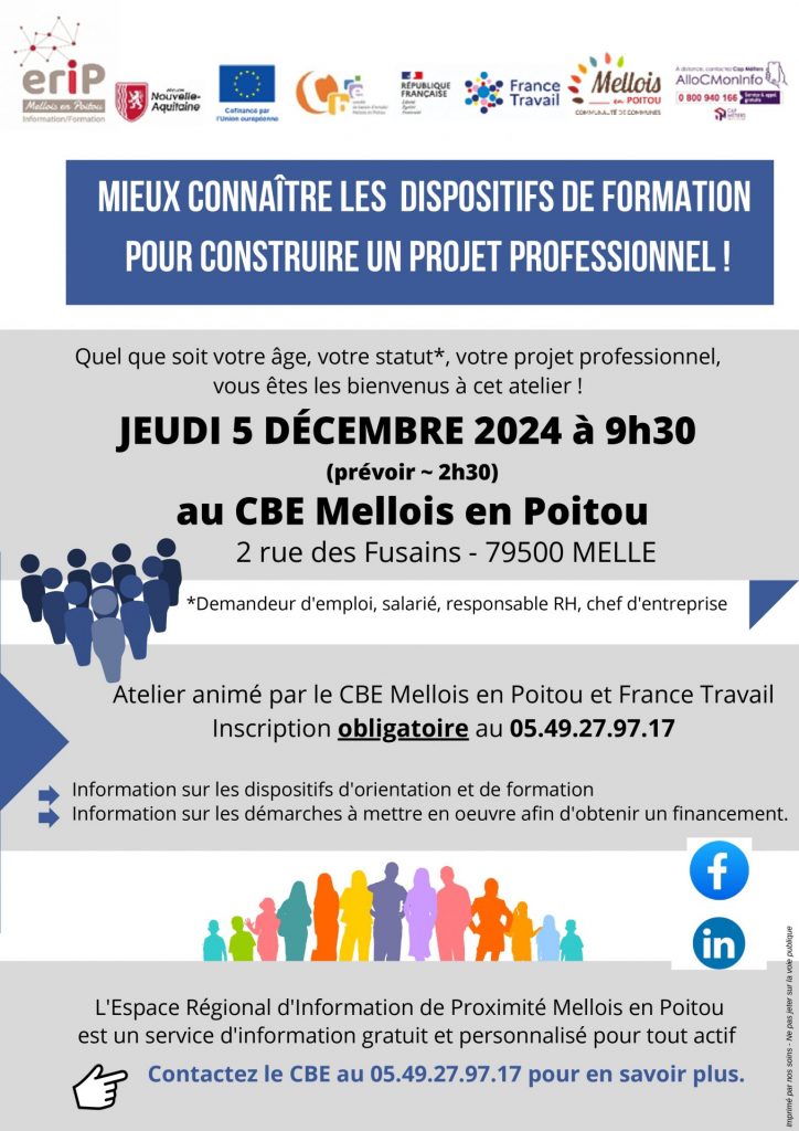 Affiche de l'atelier professionnel