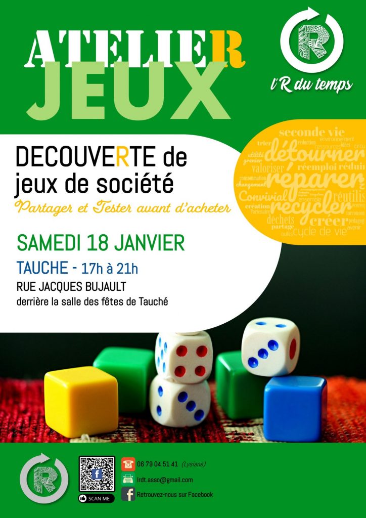 Affiche Atelier jeux de société