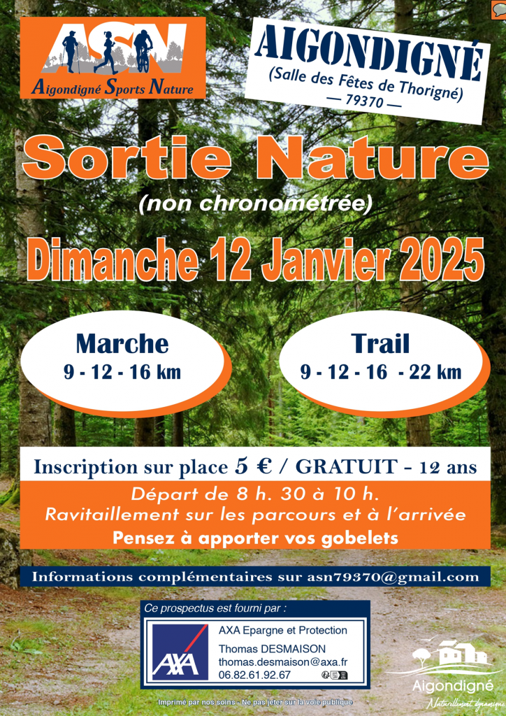 Aigondigné sports nature